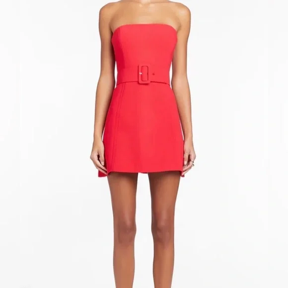 open lace back dress Amanda Uprichard Magnolia Mini Dress in Fiesta  Suite 201